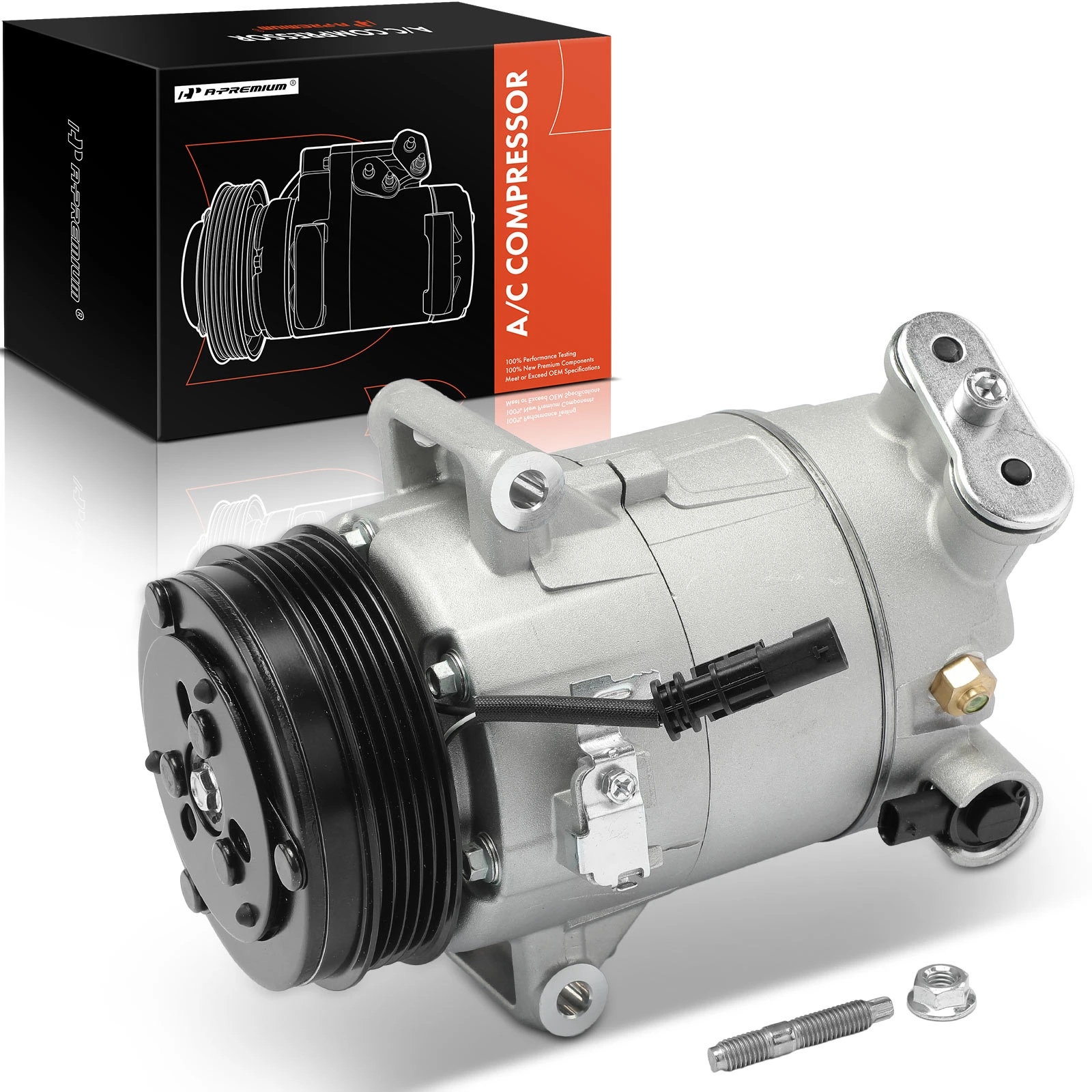 2018 Chevrolet Equinox AC Compressor with Clutch with 5-Groove Pulley A ...