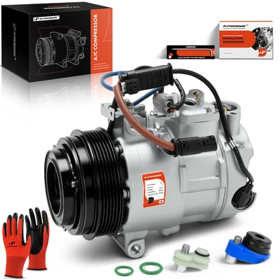 2012 Mercedes-Benz E300 AC Compressor with Clutch with 6-Groove Pulley A-Premium APACC693
