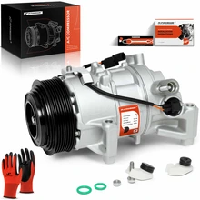 AC Compressor with Clutch & 7-Groove Pulley