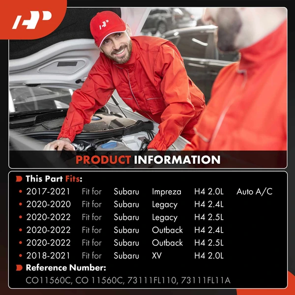 AC Compressor with Clutch with 6-Groove Pulley A-Premium APACC597