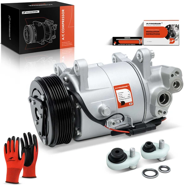 2016-2018 BMW 340i AC Compressor with Clutch with 6-Groove Pulley A-Premium APACC636