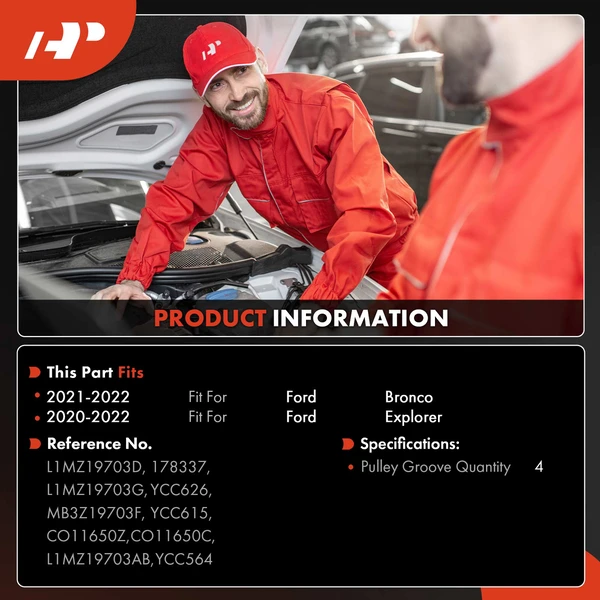 AC Compressor with Clutch with 4-Groove Pulley A-Premium APACC814