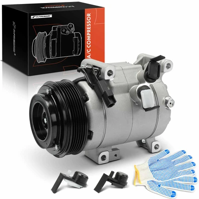 AC Compressor with Clutch & 6-Groove Pulley