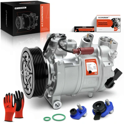 AC Compressor with Clutch & Pulley 