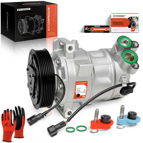 2019-2021 Volvo V60 AC Compressor with Clutch with 6-Groove Pulley A-Premium APACC724