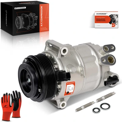 2019-2023 Jeep Cherokee AC Compressor with Clutch with 6-Groove Pulley A-Premium APACC646