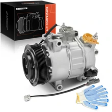 AC Compressor with Pulley & Clutch for Ram 1500 2019-2023 V8 5.7L GAS 6-Groove Pulley 119.89MM