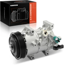 AC Compressor, With Clutch, With 6-Groove Pulley, 4.53 in. Pulley Diameter