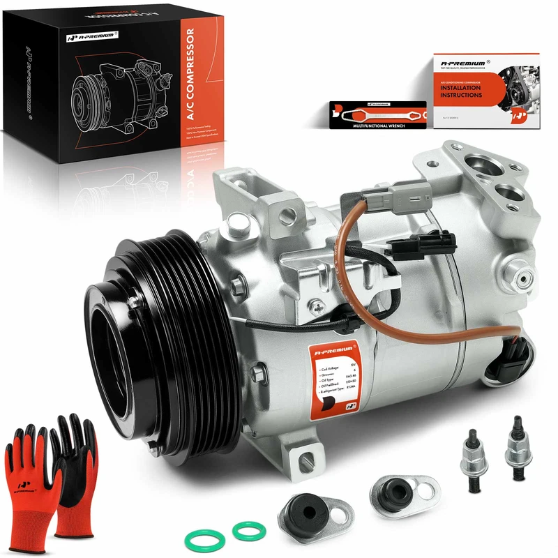 2017-2022 Nissan Rogue Sport AC Compressor with Clutch with 6-Groove Pulley A-Premium APACC746