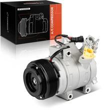 AC Compressor, With Clutch, With 7-Groove Pulley, 4.25 in. Pulley Diameter