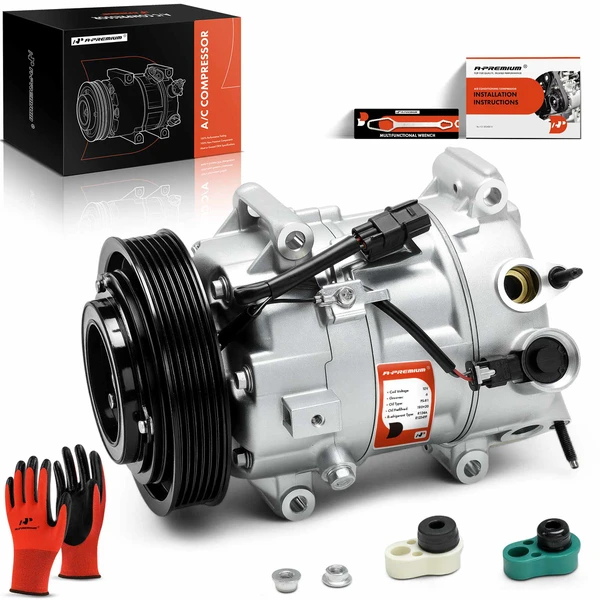 2019-2023 Honda Passport AC Compressor with Clutch with 6-Groove Pulley A-Premium APACC852