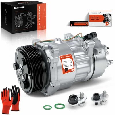 AC Compressor with Clutch & Pulley