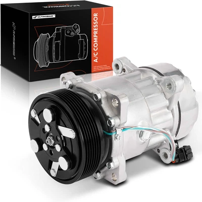 AC Compressor with Clutch & Pulley