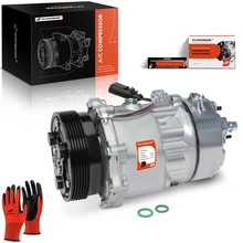 1999-2000 2002-2005 Volkswagen Jetta AC Compressor with Clutch with 6-Groove Pulley A-Premium APACC028