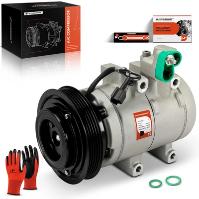 AC Compressor with 5-Groove Pulley