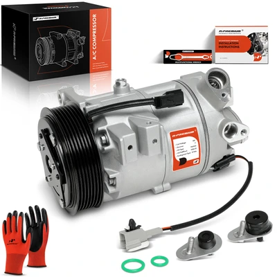 AC Compressor with Clutch & Pulley
