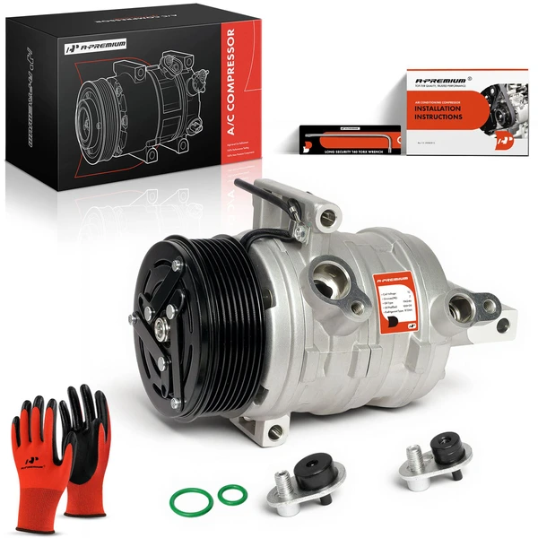 2012-2019 Nissan Versa AC Compressor with Clutch with 7-Groove Pulley A-Premium APACC649