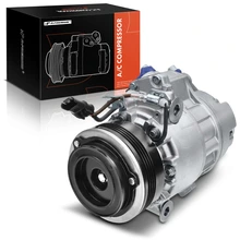 AC Compressor, With Clutch, With 4-Groove Pulley, 4.33 in. Pulley Diameter