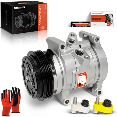 AC Compressor with Clutch & Pulley