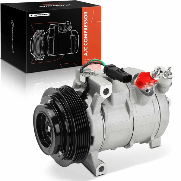 2011-2023 Dodge Durango AC Compressor with Clutch with 6-Groove Pulley A-Premium APACC855