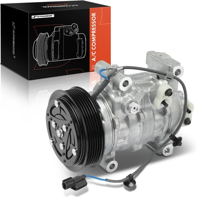 AC Compressor with Clutch & 6-Groove Pulley