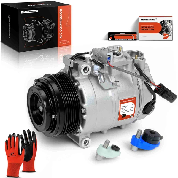 2014-2017 Freightliner Sprinter 2500 AC Compressor with Clutch with 6-Groove Pulley A-Premium APACC463
