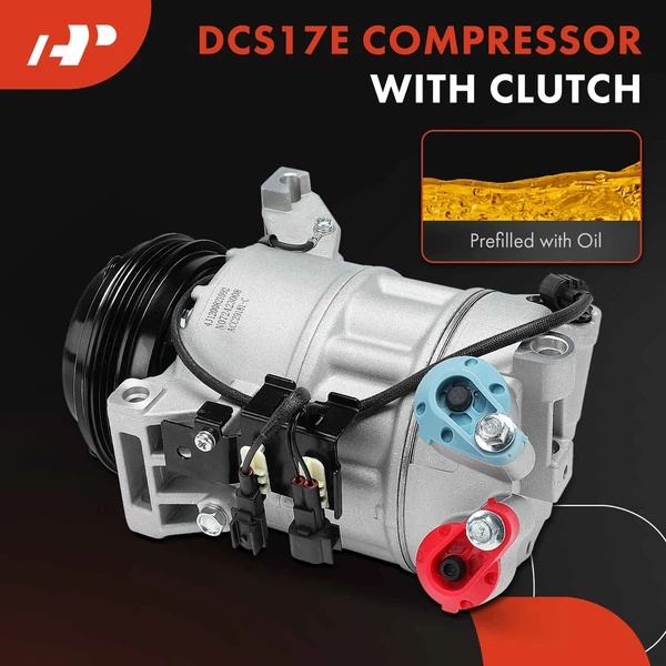 AC Compressor with Clutch with 3-Groove Pulley A-Premium APACC889