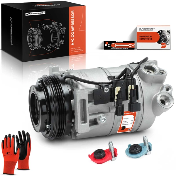 2015-2016 Volvo XC60 AC Compressor with Clutch with 3-Groove Pulley A-Premium APACC889