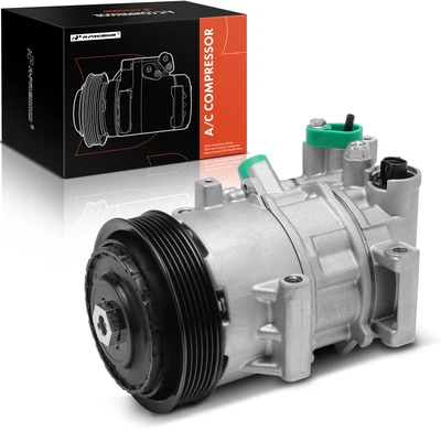 AC Compressor with Clutch & 6-Groove Pulley