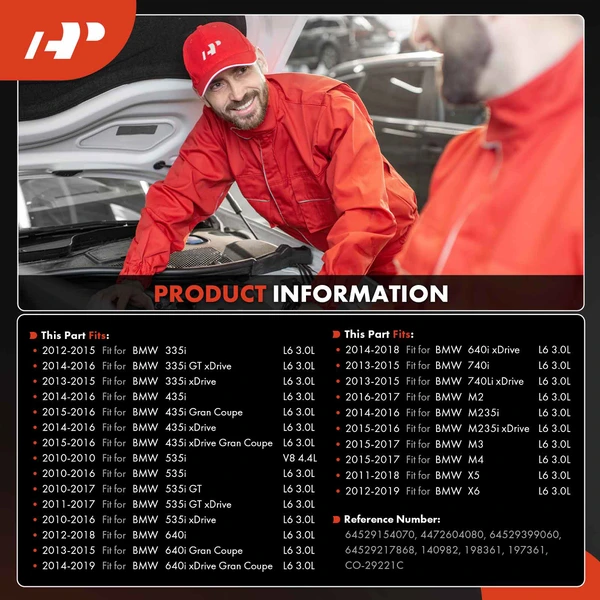 AC Compressor with Clutch with 8-Groove Pulley A-Premium APACC465