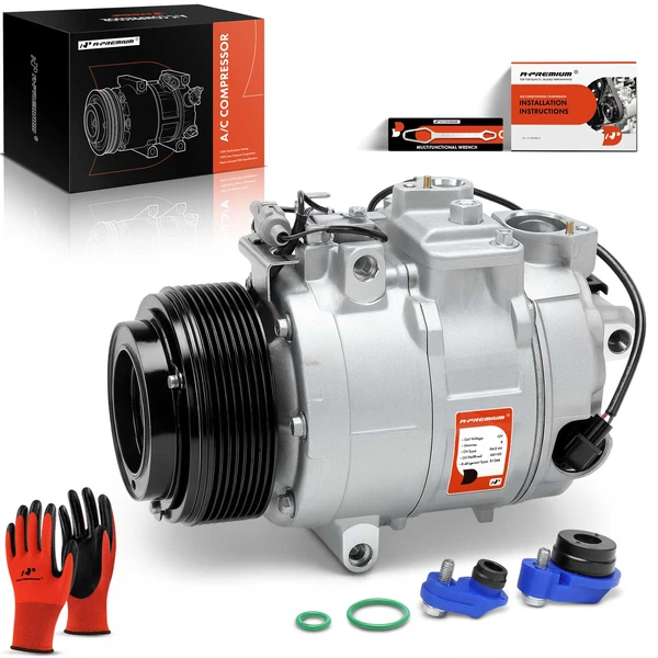 2014-2016 BMW 435i xDrive AC Compressor with Clutch with 8-Groove Pulley A-Premium APACC465