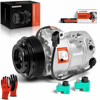 AC Compressor with Clutch & Pulley
