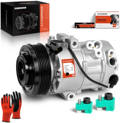 AC Compressor with Clutch & Pulley