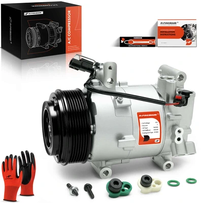 A/C Compressor with 7-Groove Pulley