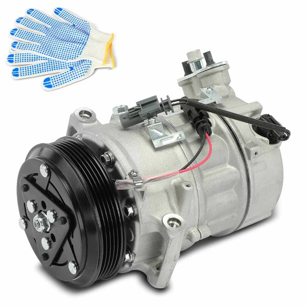 AC Compressor with Clutch with 5-Groove Pulley A-Premium APACC789