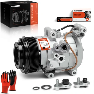 AC Compressor with Clutch & Pulley