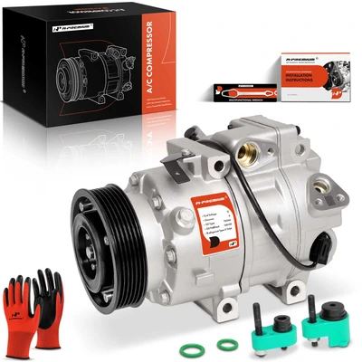 AC Compressor with Clutch & Pulley