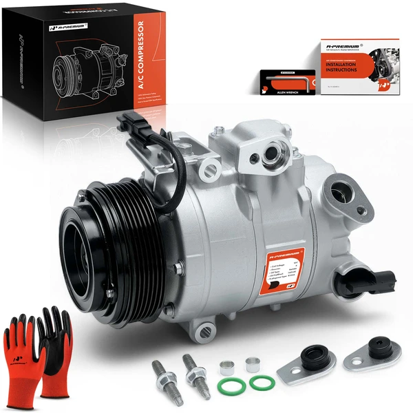 2017-2020 Lincoln MKZ AC Compressor with Clutch with 6-Groove Pulley A-Premium APACC508