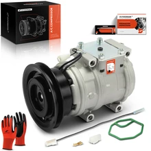 A-Premium APACC607 AC Compressor with Clutch & 1-Groove Pulley