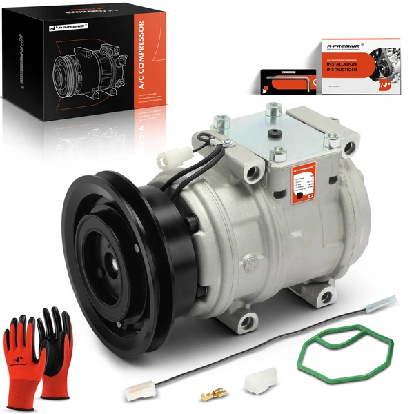 1993-1994 Eagle Talon AC Compressor with Clutch with 1-Groove Pulley A-Premium APACC607