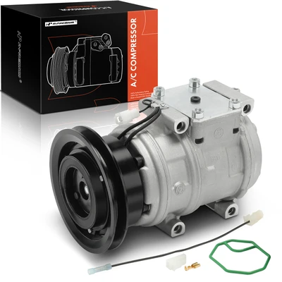 A-Premium APACC607 AC Compressor with Clutch & 1-Groove Pulley
