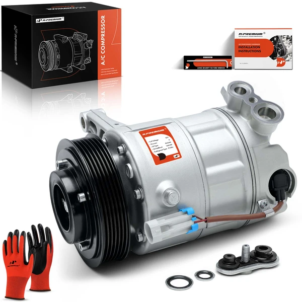 2011 Saab 9-4X AC Compressor with Clutch with 6-Groove Pulley A-Premium APACC457