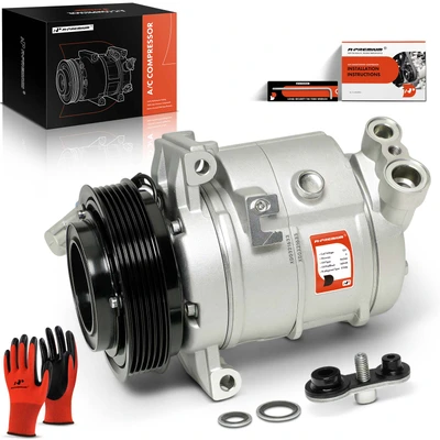 AC Compressor with CSP15 Style & 6-Groove Pulley