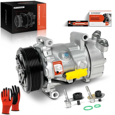 AC Compressor with Clutch & Pulley