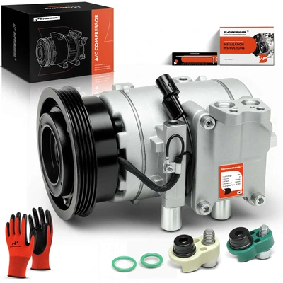 AC Compressor with Clutch & Pulley