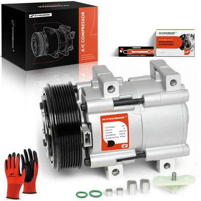 AC Compressor with Clutch & Pulley