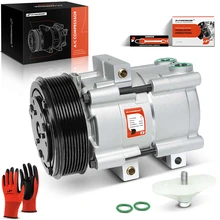 1999-2001 2003-2007 Ford F-250 Super Duty AC Compressor with Clutch with 8-Groove Pulley A-Premium APACC618