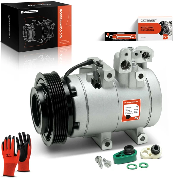 2001-2006 Kia Optima AC Compressor with Clutch with 6-Groove Pulley A-Premium APACC039
