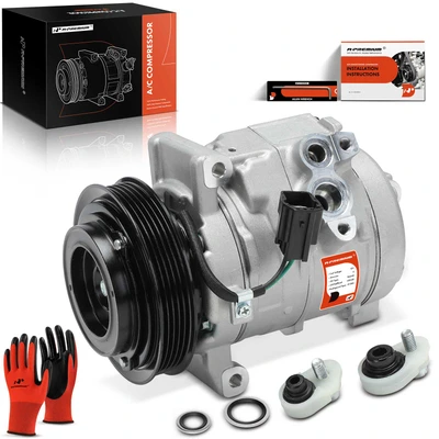 AC Compressor with Clutch & Pulley