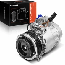 AC Compressor, With Clutch, With 6-Groove Pulley, 4.25 in. Pulley Diameter